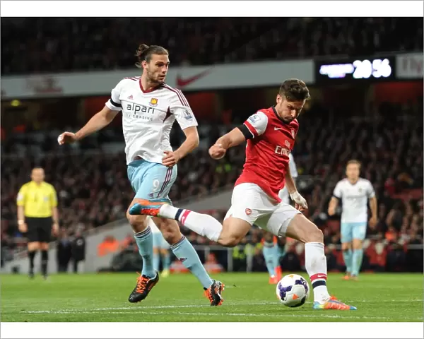Giroud Scores Against Carroll: Arsenal vs. West Ham United, Premier League 2013 / 14
