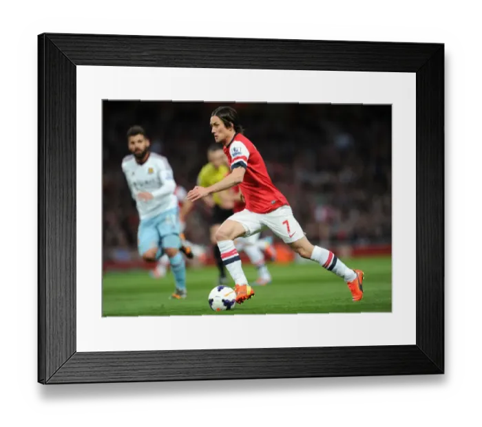 Framed Print : Tomas Rosicky in Action: Arsenal vs West Ham United, Premier League 2013-2014 Framed Print : Tomas Rosicky in Action: Arsenal vs West Ham United, Premier League 2013-2014