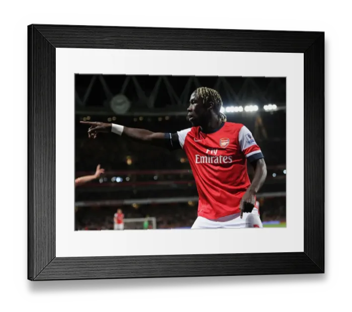 Framed Print : Arsenal's Bacary Sagna in Action Against West Ham United, Premier League 2013-2014