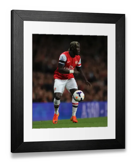 Framed Print : Bacary Sagna (Arsenal). Arsenal 3: 1 West Ham United. Barclays Premier League. Emirates Stadium