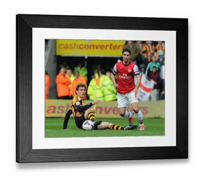 Framed Print : Mikel Arteta Outmaneuvers Nikica Jelavic: Hull City vs Arsenal, Premier League 2013 / 14 Framed Print : Mikel Arteta Outmaneuvers Nikica Jelavic: Hull City vs Arsenal, Premier League 2013 / 14