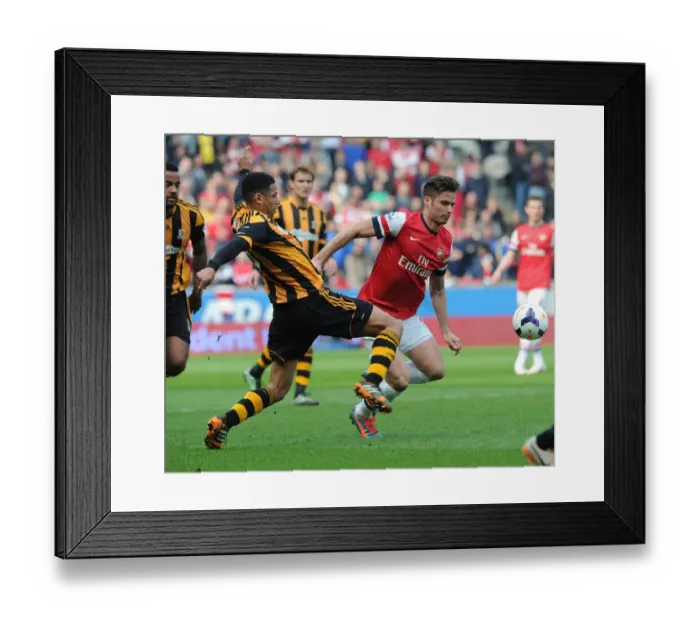 Framed Print : Giroud vs. Davies: Intense Battle at Hull City's KC Stadium (Arsenal vs. Hull, Premier League 2013 / 14) Framed Print : Giroud vs. Davies: Intense Battle at Hull City's KC Stadium (Arsenal vs. Hull, Premier League 2013 / 14)