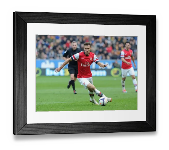 Framed Print : Aaron Ramsey in Action: Arsenal's Midfield Maestro Shines Against Hull City (2013-2014) Framed Print : Aaron Ramsey in Action: Arsenal's Midfield Maestro Shines Against Hull City (2013-2014)