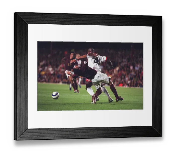 Framed Print : Arsenal FC Prints Previous Season Matches: Matches 2005-06: Arsenal v FC Thun 2005-6