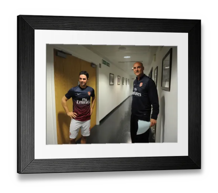 Framed Print : Mikel Arteta and Steve Bould: Pre-Match Team Sheet Handover at Arsenal's Emirates Stadium (Arsenal v Newcastle United, 2013 / 14) Framed Print : Mikel Arteta and Steve Bould: Pre-Match Team Sheet Handover at Arsenal's Emirates Stadium (Arsenal v Newcastle United, 2013 / 14)
