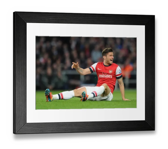 Framed Print : Arsenal's Olivier Giroud Scores in 2:0 Victory Over Newcastle United, Barclays Premier League, Emirates Stadium (April 2014) Framed Print : Arsenal's Olivier Giroud Scores in 2:0 Victory Over Newcastle United, Barclays Premier League, Emirates Stadium (April 2014)