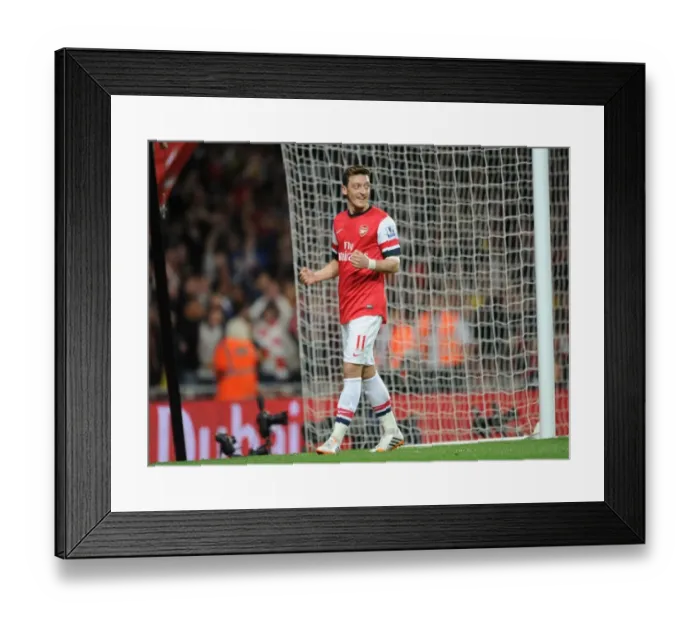 Framed Print : Mesut Ozil Scores Arsenal's Second Goal vs. Newcastle United (2013 / 14) Framed Print : Mesut Ozil Scores Arsenal's Second Goal vs. Newcastle United (2013 / 14)