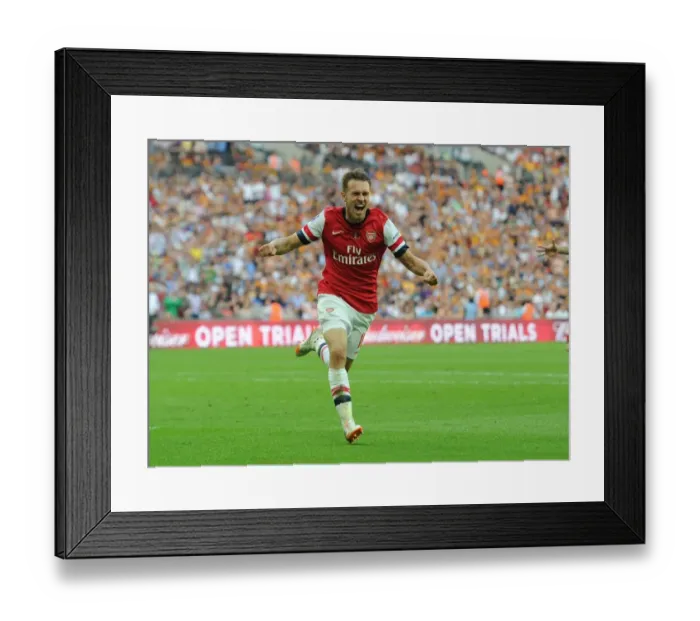 Framed Print : Arsenal FC: Aaron Ramsey's FA Cup-Winning Goal vs. Hull City (2014) Framed Print : Arsenal FC: Aaron Ramsey's FA Cup-Winning Goal vs. Hull City (2014)