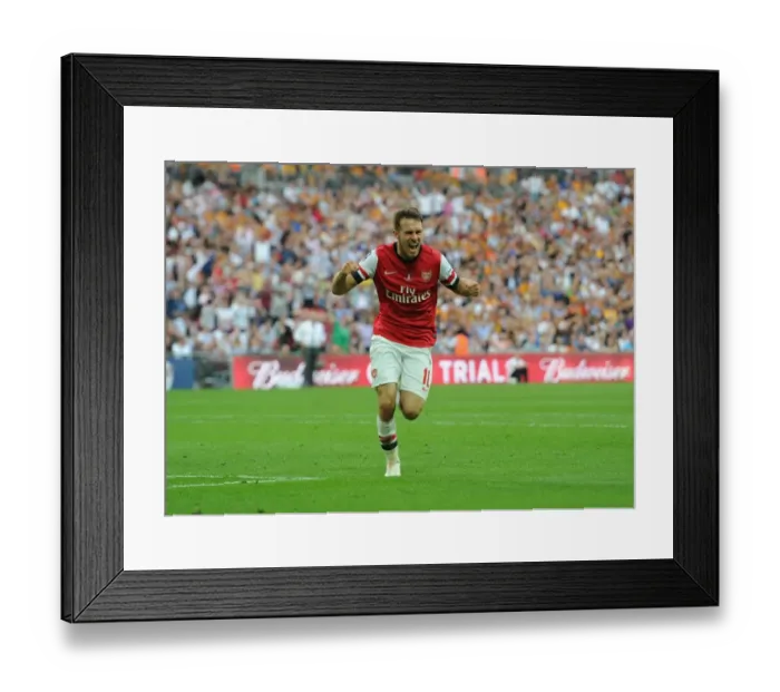 Framed Print : Arsenal's FA Cup Triumph: Ramsey's Epic Goal vs. Hull City (2014)