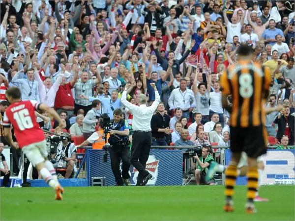 Arsene Wenger Celebrates FA Cup Victory with Arsenal vs Hull City (2014)