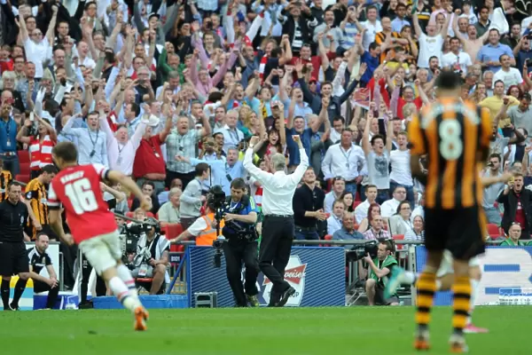 Arsene Wenger Celebrates FA Cup Victory with Arsenal vs Hull City (2014)