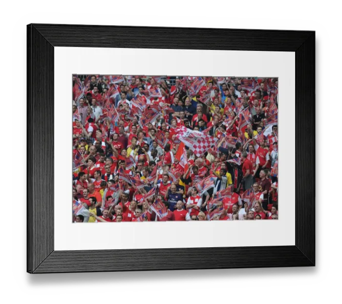 Framed Print : Arsenal FA Cup Final: Excitement Among Fans at Wembley Stadium