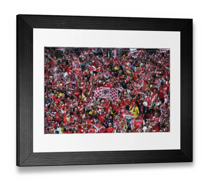 Framed Print : Arsenal FA Cup Final: Arsenal Fans at Wembley Stadium Framed Print : Arsenal FA Cup Final: Arsenal Fans at Wembley Stadium