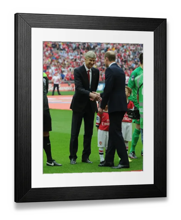 Framed Print : Arsene Wenger and Prince William at the Arsenal vs. Hull City FA Cup Final, 2014 Framed Print : Arsene Wenger and Prince William at the Arsenal vs. Hull City FA Cup Final, 2014