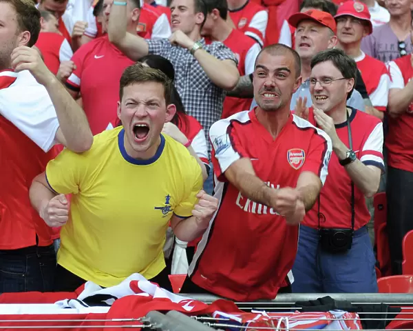 Arsenal FA Cup Final: Triumphant Arsenal Fans at Wembley Stadium