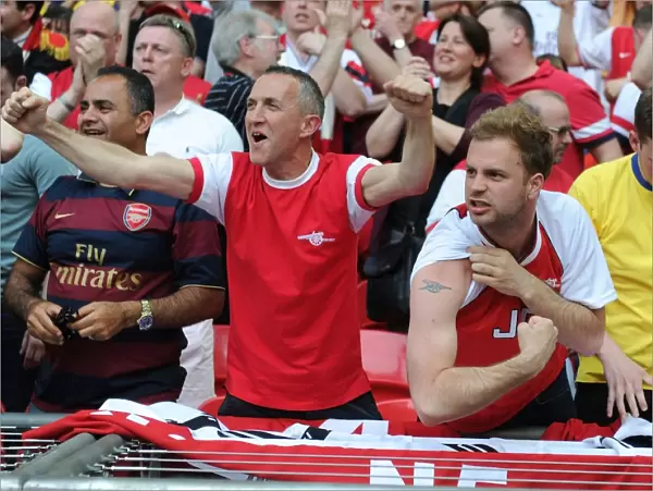 Arsenal FA Cup Victory: Arsenal Fans Celebrate at Wembley Stadium