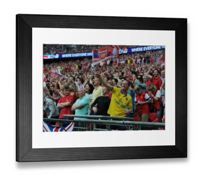 Framed Print : Arsenal Fans Celebrate FA Cup Victory at Wembley Stadium Framed Print : Arsenal Fans Celebrate FA Cup Victory at Wembley Stadium