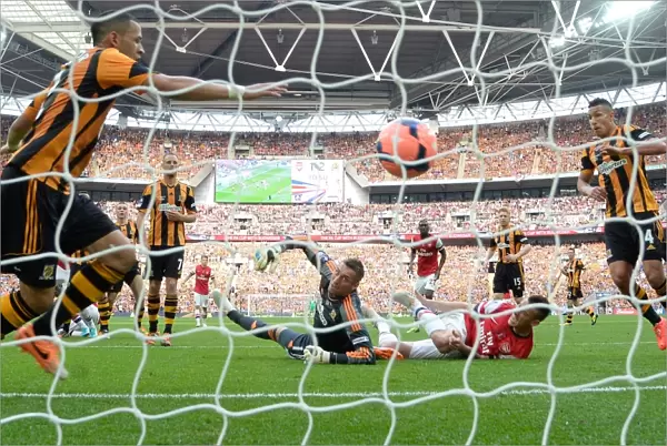 Arsenal's Koscielny Scores Second Goal Past McGregor in FA Cup Final Victory