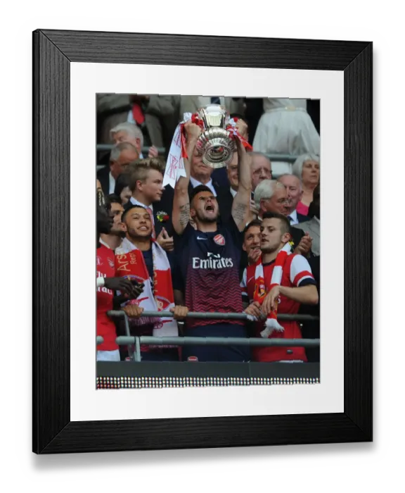 Framed Print : Arsenal FC: Carl Jenkinson Lifts the FA Cup Trophy Framed Print : Arsenal FC: Carl Jenkinson Lifts the FA Cup Trophy