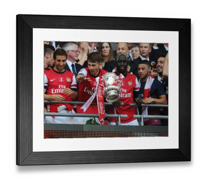 Framed Print : Arsenal FC: Aaron Ramsey's FA Cup Triumph over Hull City Framed Print : Arsenal FC: Aaron Ramsey's FA Cup Triumph over Hull City
