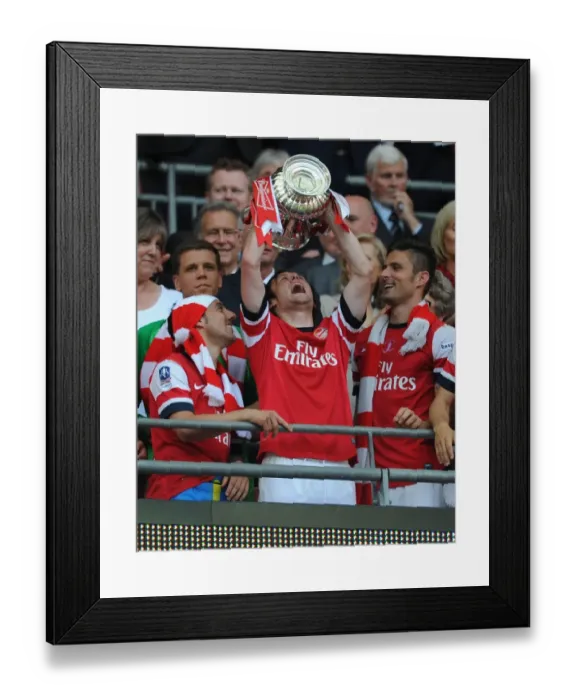 Framed Print : Arsenal's Tomas Rosicky Triumphs with the FA Cup Framed Print : Arsenal's Tomas Rosicky Triumphs with the FA Cup
