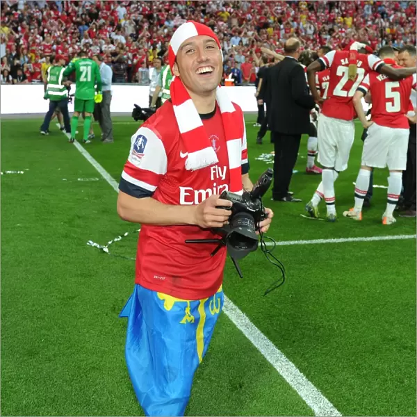 Arsenal's FA Cup Victory: Arsenal vs. Hull City, 2014 - Celebrating in Style
