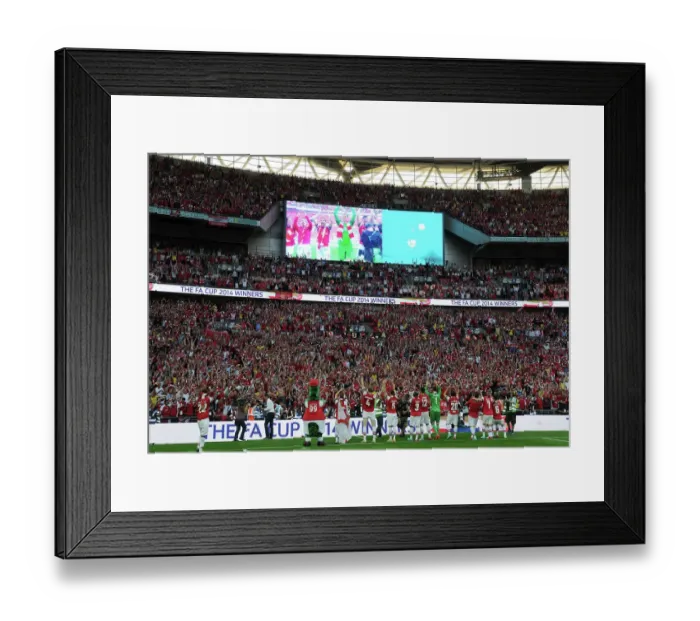 Framed Print : Arsenal's Triumph: FA Cup Victory Celebration vs Hull City, 2014