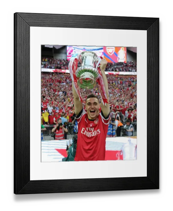 Framed Print : Thomas Vermaelen's Triumph: Arsenal's FA Cup Victory Framed Print : Thomas Vermaelen's Triumph: Arsenal's FA Cup Victory