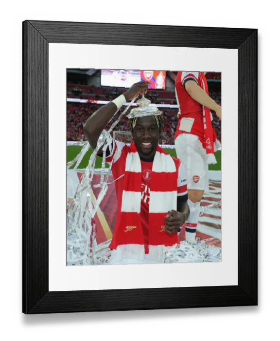 Framed Print : Arsenal Wins FA Cup: Victory Celebration vs. Hull City (2014)