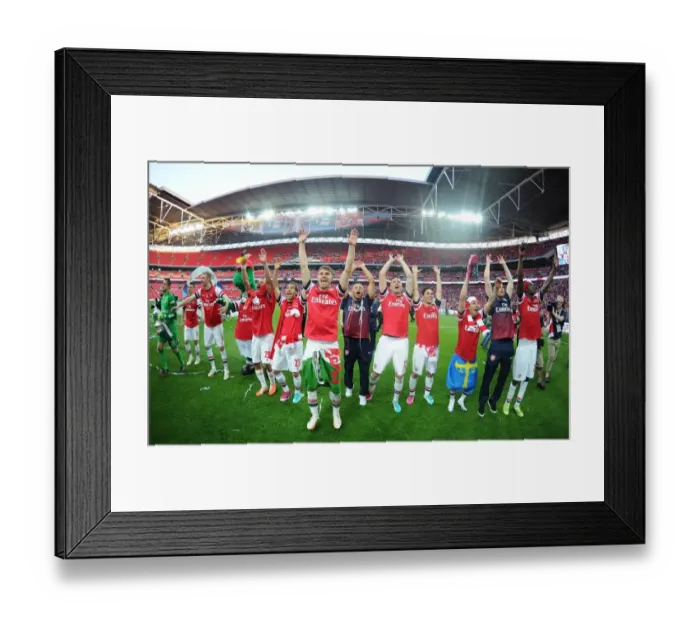 Framed Print : Arsenal FC: FA Cup Victory over Hull City (2014)