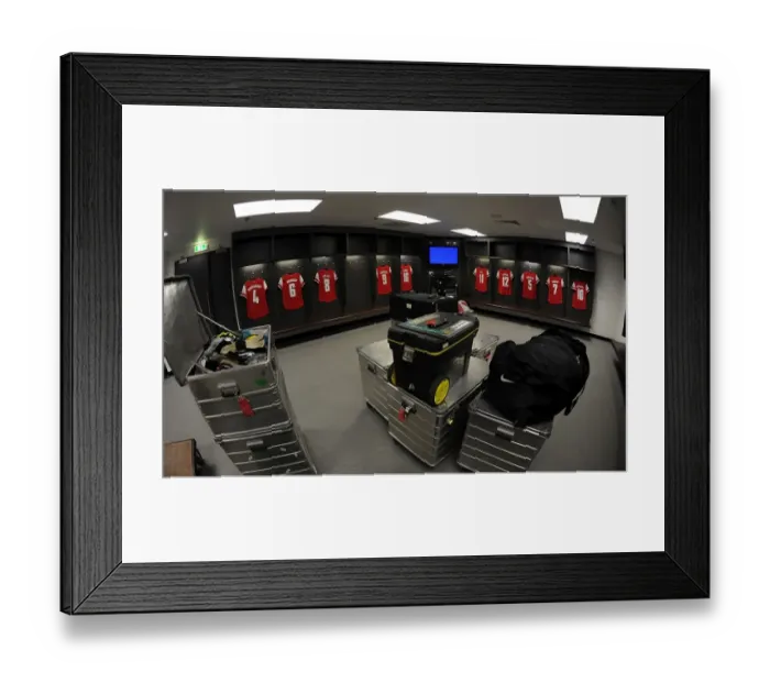 Framed Print : Arsenal Changing Room Before FA Cup Final vs Hull City, 2014