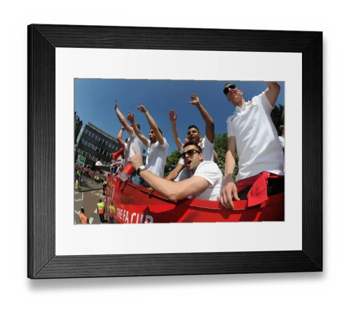 Framed Print : Arsenal FC: Celebrating FA Cup Victory with Per Mertesacker, Mathieu Flamini, Mesut Ozil, Serge Gnabry, and Lukasz Fabianski Framed Print : Arsenal FC: Celebrating FA Cup Victory with Per Mertesacker, Mathieu Flamini, Mesut Ozil, Serge Gnabry, and Lukasz Fabianski