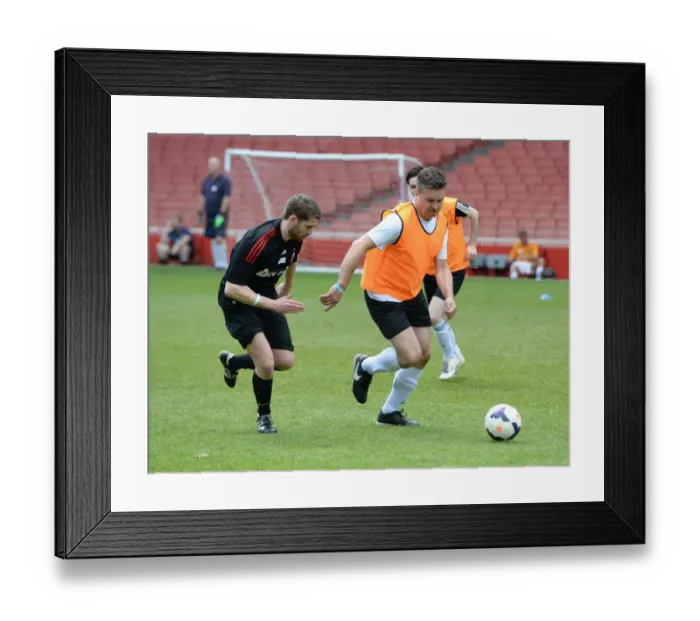 Framed Print : Retail Football Tournament at Emirates Stadium, May 15, 2014 Framed Print : Retail Football Tournament at Emirates Stadium, May 15, 2014
