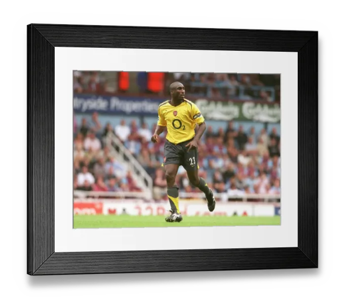 Framed Print : Arsenal's Unyielding Battle: Sol Campbell vs. West Ham United - The 2005 FA Premiership Draw at Upton Park Framed Print : Arsenal's Unyielding Battle: Sol Campbell vs. West Ham United - The 2005 FA Premiership Draw at Upton Park