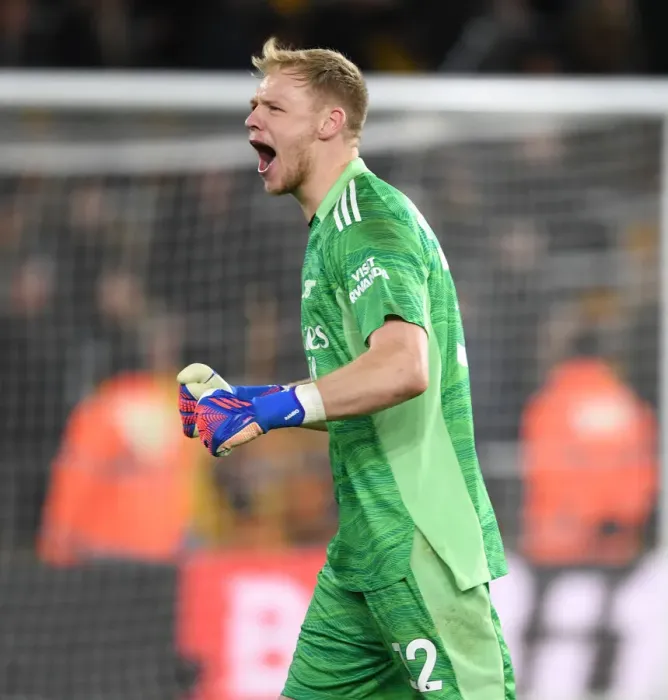Framed Print : Aaron Ramsdale's Save Secures Arsenal's Win Against Wolverhampton Wanderers (2021-22) Framed Print : Aaron Ramsdale's Save Secures Arsenal's Win Against Wolverhampton Wanderers (2021-22)