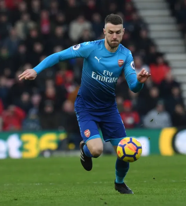 Framed Print : Aaron Ramsey in Action: AFC Bournemouth vs. Arsenal, Premier League 2017-18 Framed Print : Aaron Ramsey in Action: AFC Bournemouth vs. Arsenal, Premier League 2017-18