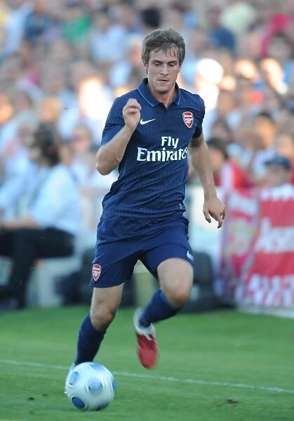Aaron Ramsey in Action: Arsenal Crushes SC Columbia 7-1, Pre-Season Friendly, Vienna, Austria, 2009