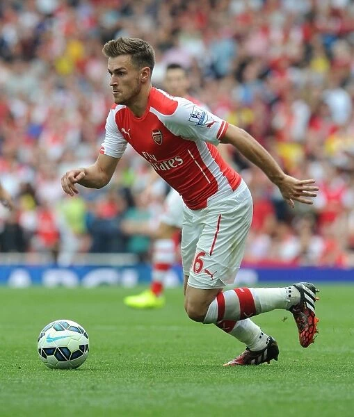 Aaron Ramsey: In Action for Arsenal Against Manchester City, Premier League 2014-15