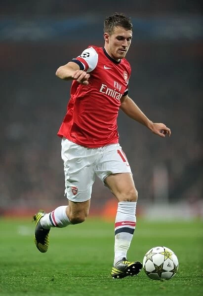 Aaron Ramsey: In Action for Arsenal Against Schalke in 2012 Champions League