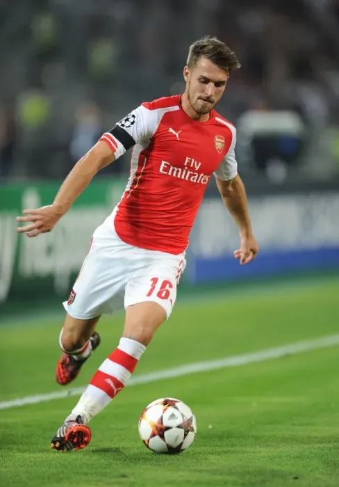 Framed Print : Aaron Ramsey in Action: Arsenal vs. Besiktas, UEFA Champions League Qualifiers 2014 Framed Print : Aaron Ramsey in Action: Arsenal vs. Besiktas, UEFA Champions League Qualifiers 2014