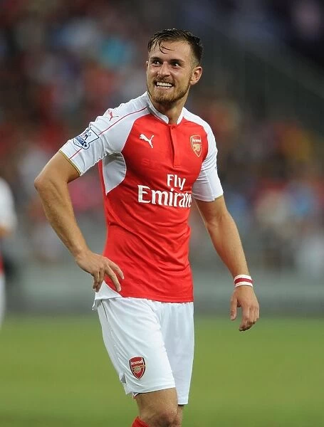 Aaron Ramsey in Action: Arsenal vs. Everton at 2015 Asia Trophy, Singapore