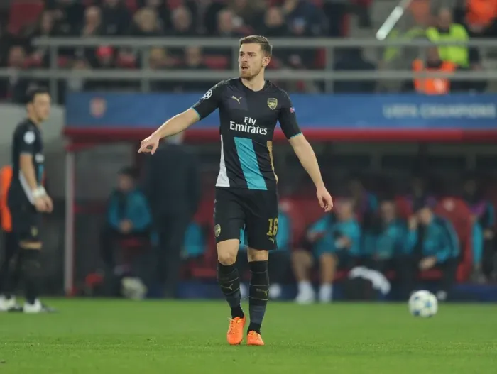 Framed Print : Aaron Ramsey in Action: Arsenal vs. Olympiacos, UEFA Champions League (December 2015) Framed Print : Aaron Ramsey in Action: Arsenal vs. Olympiacos, UEFA Champions League (December 2015)