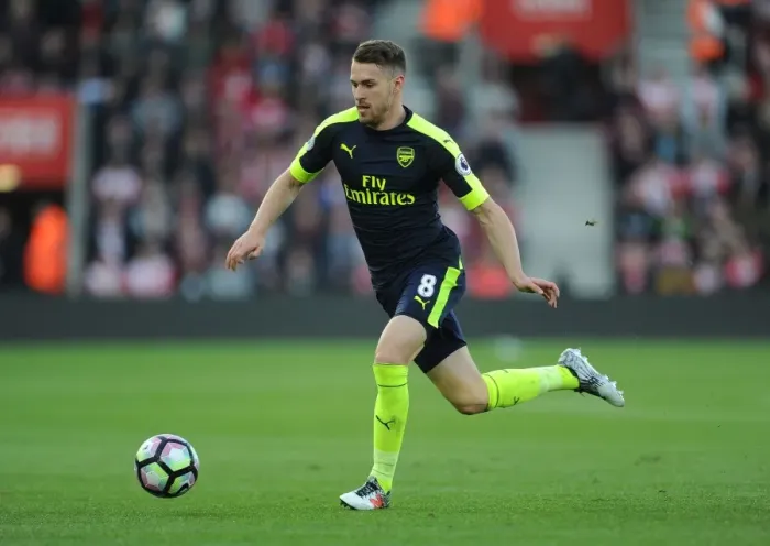 Framed Print : Aaron Ramsey in Action: Arsenal vs. Southampton, Premier League 2016-17 Framed Print : Aaron Ramsey in Action: Arsenal vs. Southampton, Premier League 2016-17