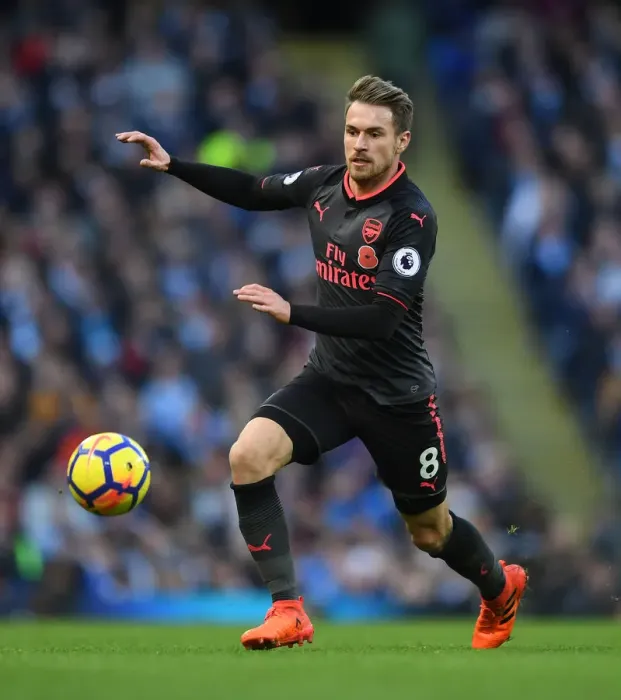 Framed Print : Aaron Ramsey in Action: Arsenal vs. Manchester City, Premier League 2017-18 Framed Print : Aaron Ramsey in Action: Arsenal vs. Manchester City, Premier League 2017-18