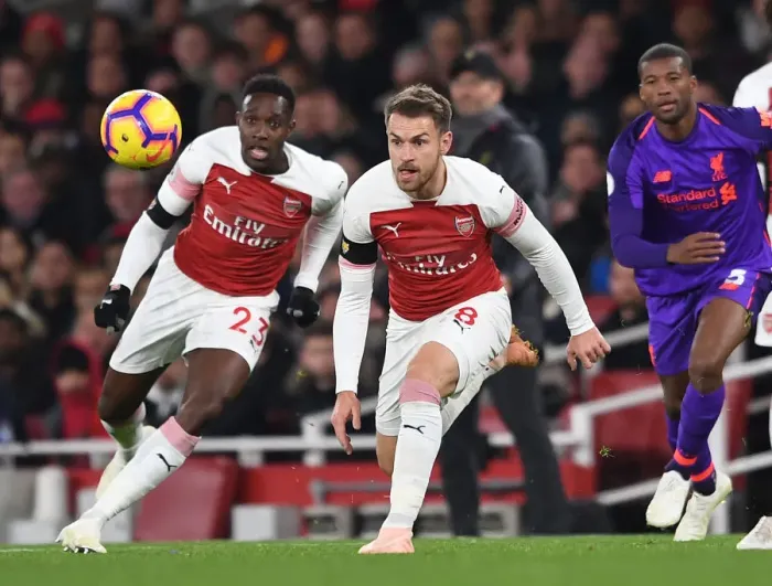 Framed Print : Aaron Ramsey in Action: Arsenal vs. Liverpool, Premier League 2018-19 Framed Print : Aaron Ramsey in Action: Arsenal vs. Liverpool, Premier League 2018-19