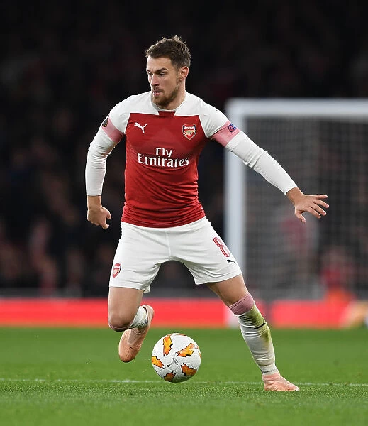 Aaron Ramsey in Action: Arsenal vs. Sporting CP, UEFA Europa League