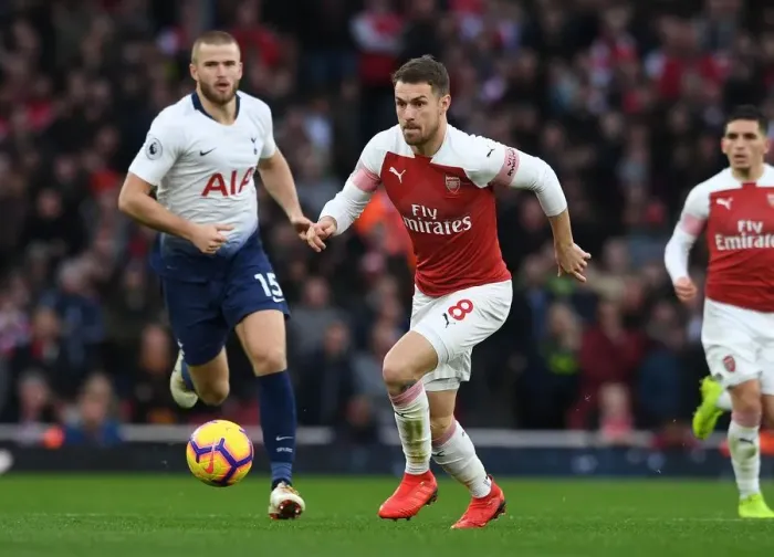 Framed Print : Aaron Ramsey in Action: Arsenal vs. Tottenham, Premier League 2018-19 Framed Print : Aaron Ramsey in Action: Arsenal vs. Tottenham, Premier League 2018-19