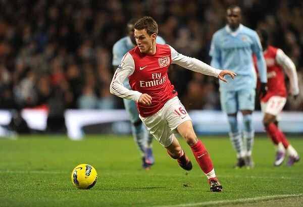 Aaron Ramsey in Action: Arsenal vs. Manchester City, Premier League 2011-12