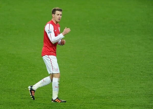 Aaron Ramsey in Action: Arsenal vs. Aston Villa, FA Cup 2011-12