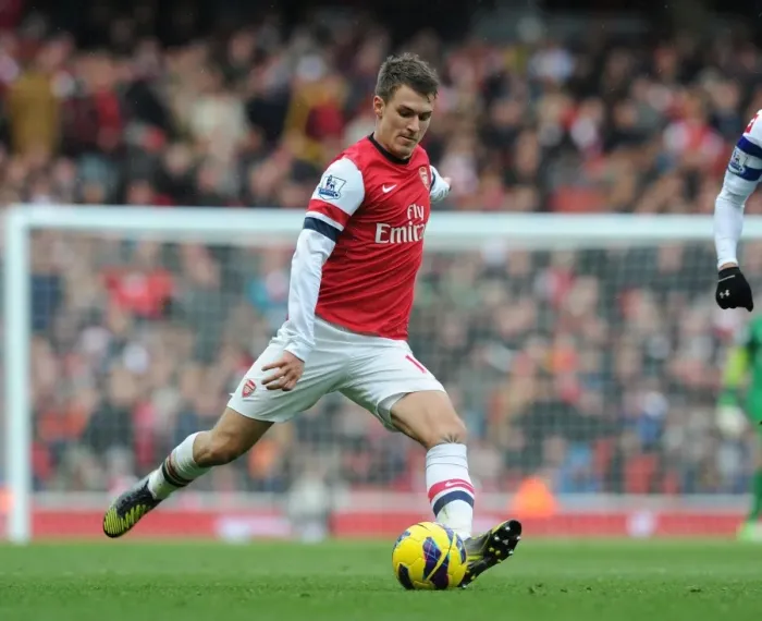 Framed Print : Aaron Ramsey in Action: Arsenal vs. Queens Park Rangers, Premier League 2012-13 Framed Print : Aaron Ramsey in Action: Arsenal vs. Queens Park Rangers, Premier League 2012-13